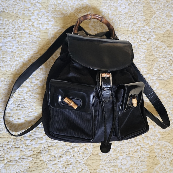 Authentic Gucci Bamboo Backpack - Picture 4 of 16